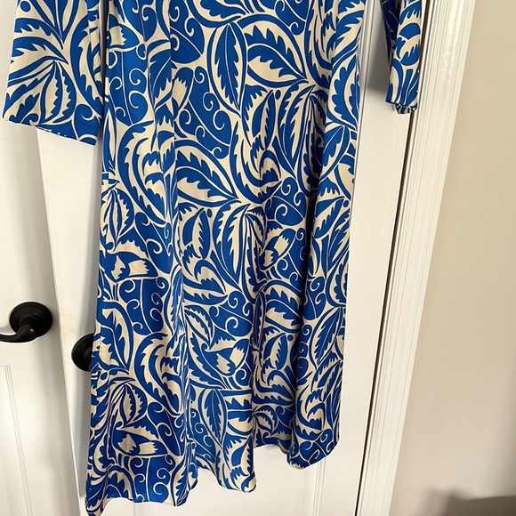 Zara Blue and Cream Dress NWT - Picture 4 of 4